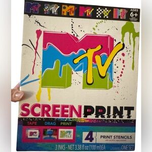 NWT MTV Screen Print Kit-Includes all material except the shirts
